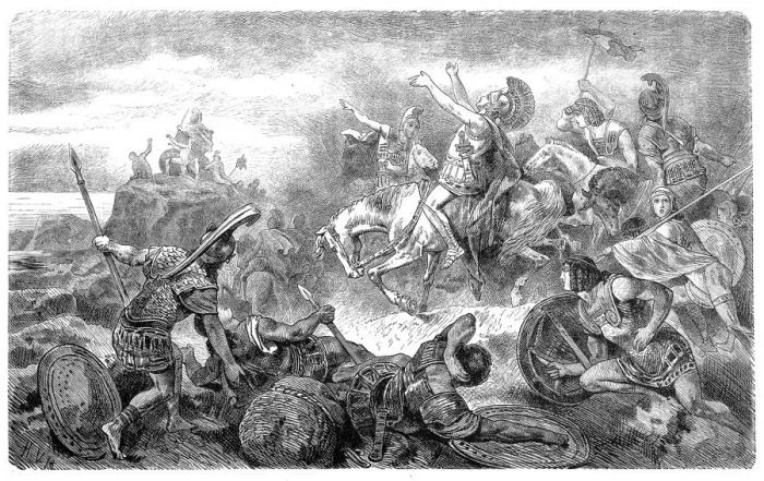 Framed Print : Xenophon, retreating in Persia, reaches the Black Sea Framed Print : Xenophon, retreating in Persia, reaches the Black Sea