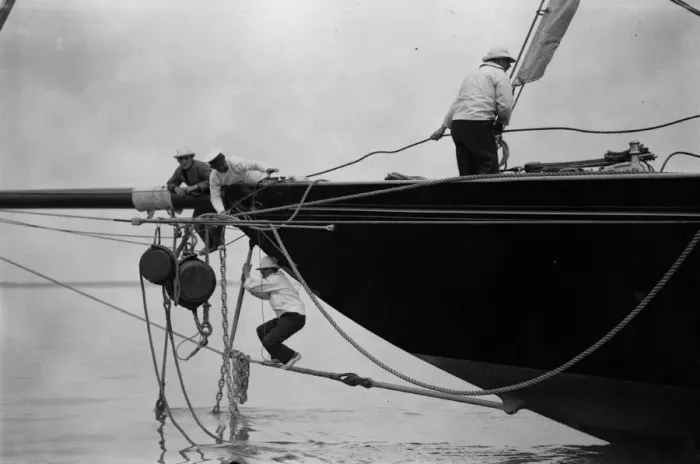 Framed Print : Yacht Preparation