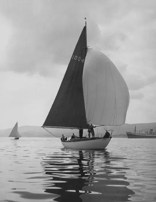 Framed Print : Yachting. 17th July 1954: The yacht Nyachilwa takes part in a regatta near Framed Print : Yachting. 17th July 1954: The yacht Nyachilwa takes part in a regatta near