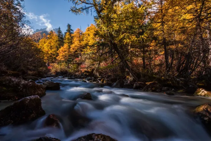 Framed Print : Yading in autumn season Framed Print : Yading in autumn season