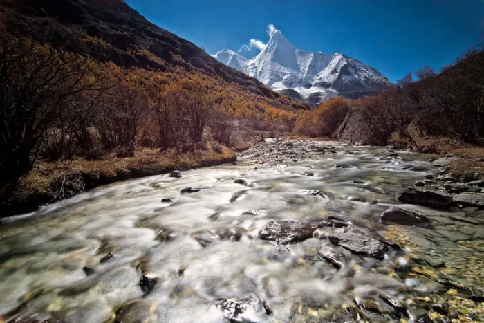 Framed Print : Yading Daochen