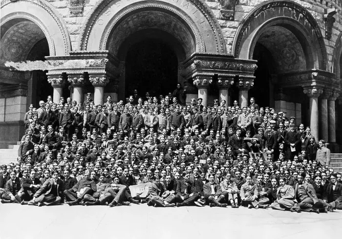 Framed Print : Yale Graduating Class; Pose