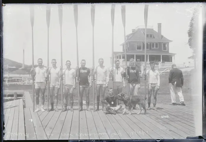 Framed Print : Yale Oarsmen Posing Together Framed Print : Yale Oarsmen Posing Together