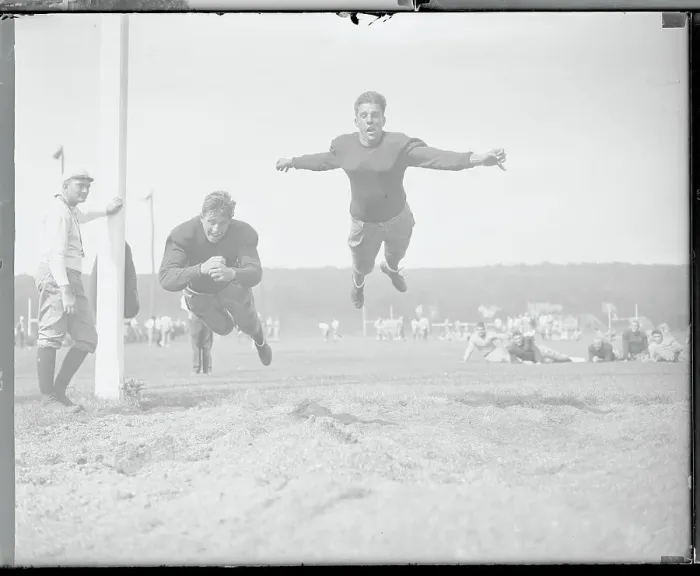 Framed Print : Yale University Football Players During Workout Framed Print : Yale University Football Players During Workout