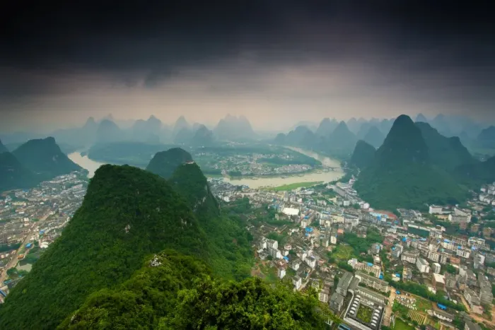 Framed Print : Yangshuo and the karst peaks Framed Print : Yangshuo and the karst peaks