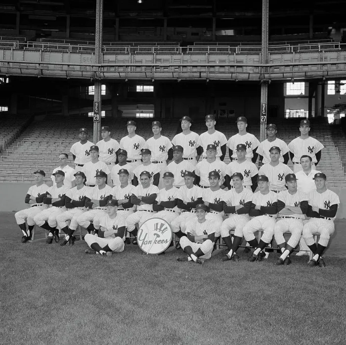 Framed Print : Yankee Baseball Team Portrait Framed Print : Yankee Baseball Team Portrait