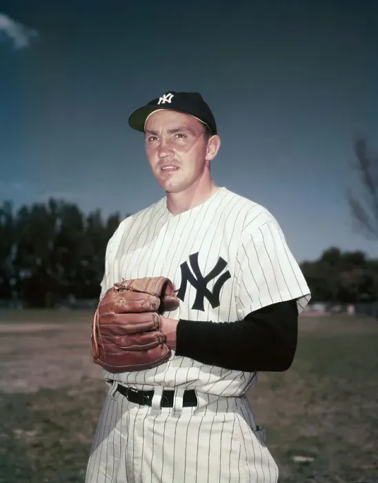 Framed Print : Yankee Irv Noren with Baseball Mitt