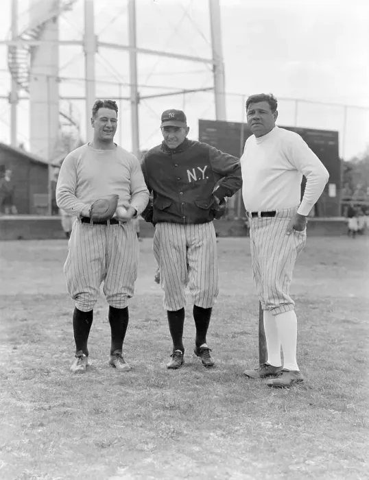 Framed Print : Yankee Manager and Star Teammates on Field Framed Print : Yankee Manager and Star Teammates on Field
