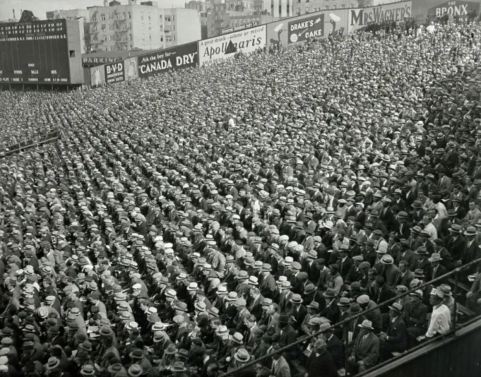 Framed Print : Yankee Stadium Crowd in 1932 Framed Print : Yankee Stadium Crowd in 1932