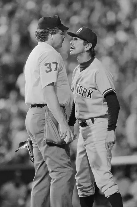 Framed Print : Yankees Manager Billy Martin Confronting Umpire Framed Print : Yankees Manager Billy Martin Confronting Umpire