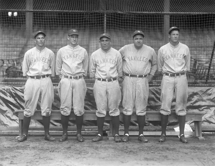 Framed Print : Yankees Outfielders in 1928 Framed Print : Yankees Outfielders in 1928