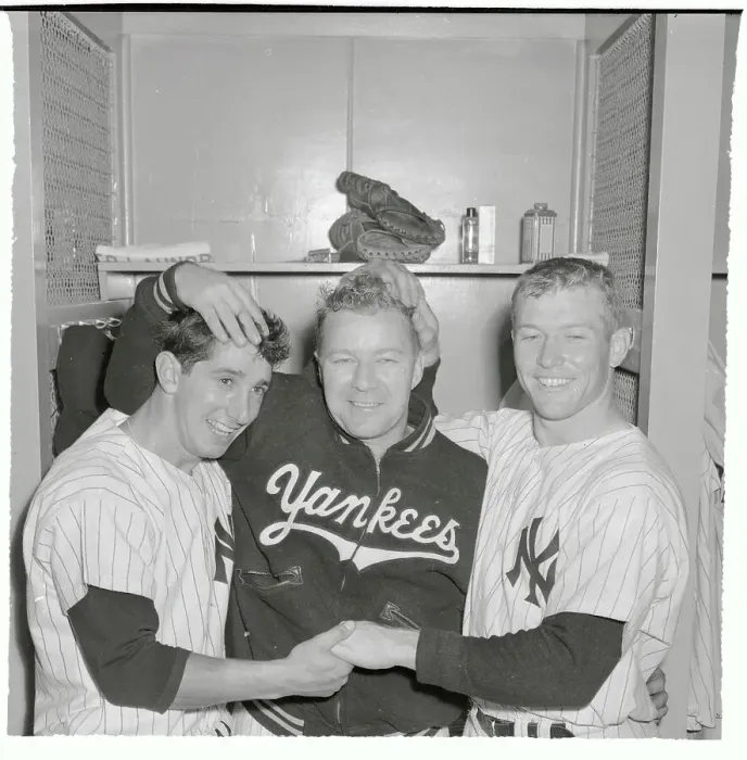 Framed Print : Yankees Players in Locker Room Framed Print : Yankees Players in Locker Room