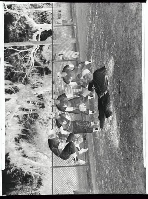 Framed Print : Yankees Training with Coach Frank Crosetti Framed Print : Yankees Training with Coach Frank Crosetti