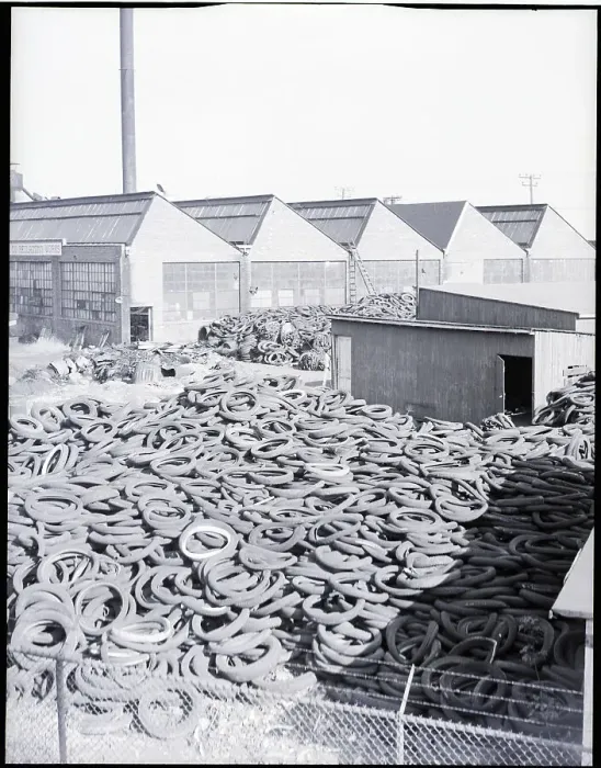 Framed Print : Yard Full of Scrap Auto Tires Framed Print : Yard Full of Scrap Auto Tires