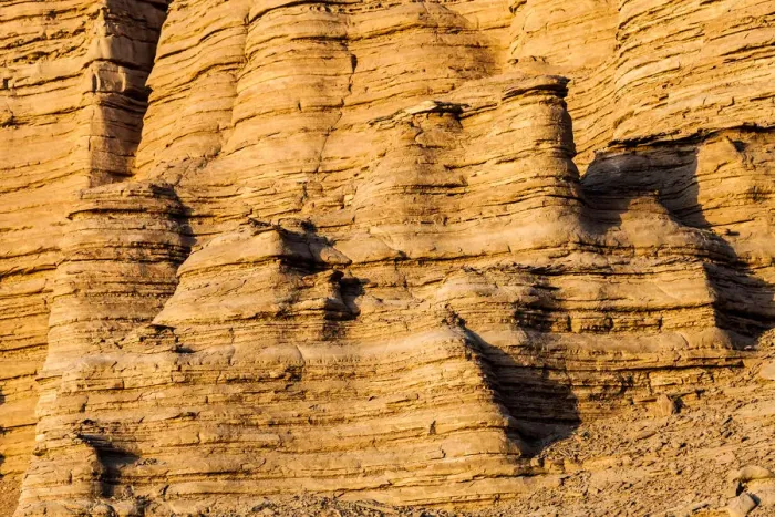 Framed Print : Yardang landform at sunset, Xinajing, China Framed Print : Yardang landform at sunset, Xinajing, China