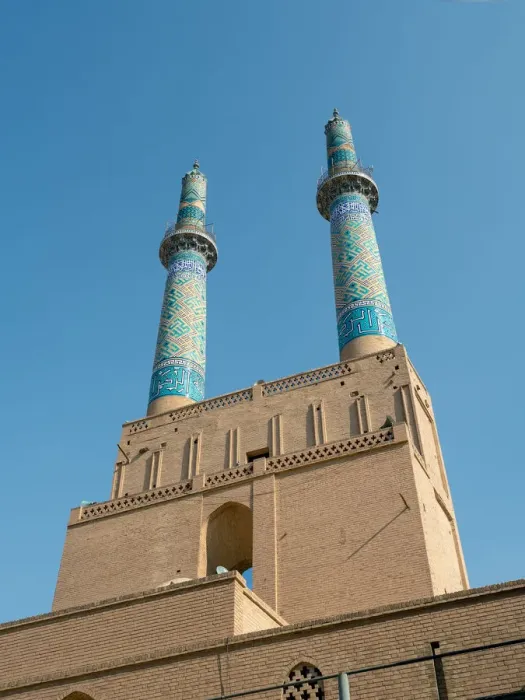Framed Print : Yazd Jameh Mosque minarets, the tallest in Iran Framed Print : Yazd Jameh Mosque minarets, the tallest in Iran