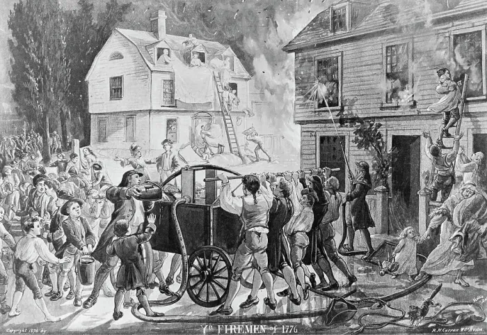 Framed Print : Ye Firemen of 1776 Framed Print : Ye Firemen of 1776