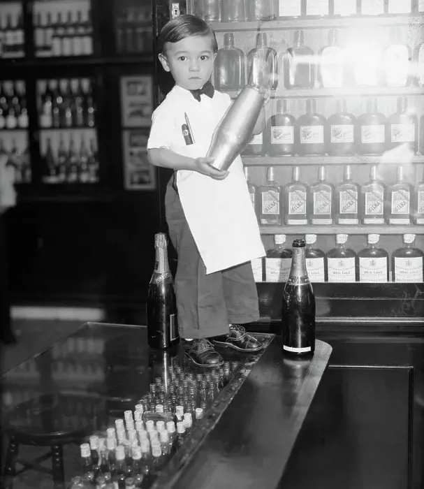 Framed Print : Four Year Old Bartender, Sloppy Joe, Jr