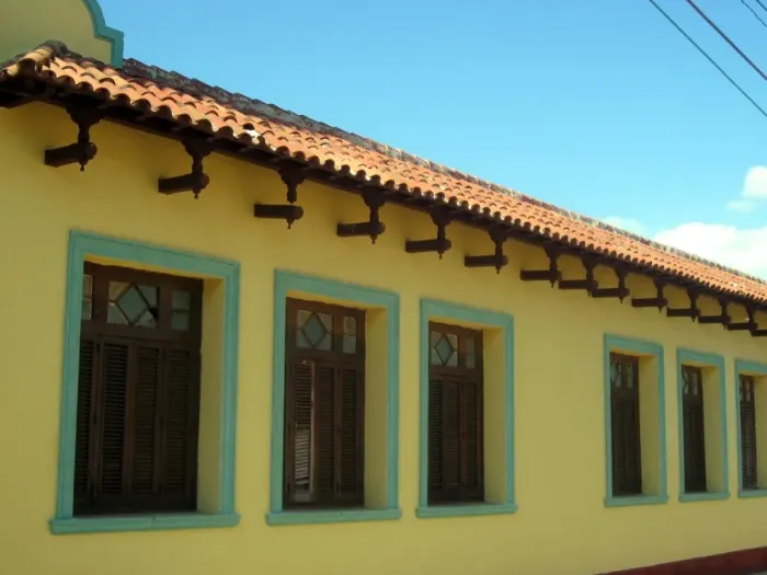 Framed Print : Yellow building, Trinidad, Cuba Framed Print : Yellow building, Trinidad, Cuba