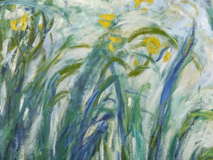 Framed Print : Yellow and Purple Irises, 1924-25 (oil on canvas) Framed Print : Yellow and Purple Irises, 1924-25 (oil on canvas)