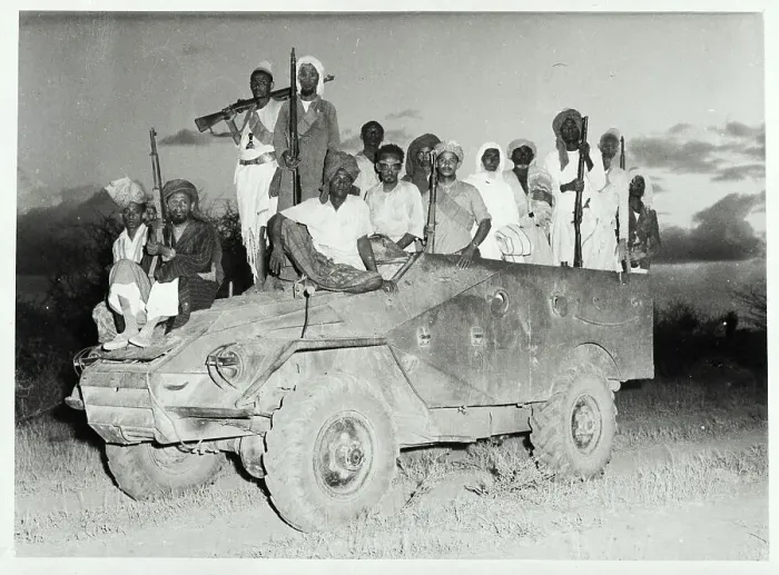 Framed Print : Yemen Tribesmen on Vehicle with Weapons