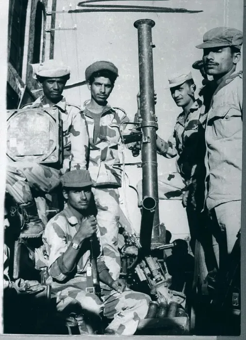 Framed Print : Yemeni Troops Stand with Weapons Framed Print : Yemeni Troops Stand with Weapons