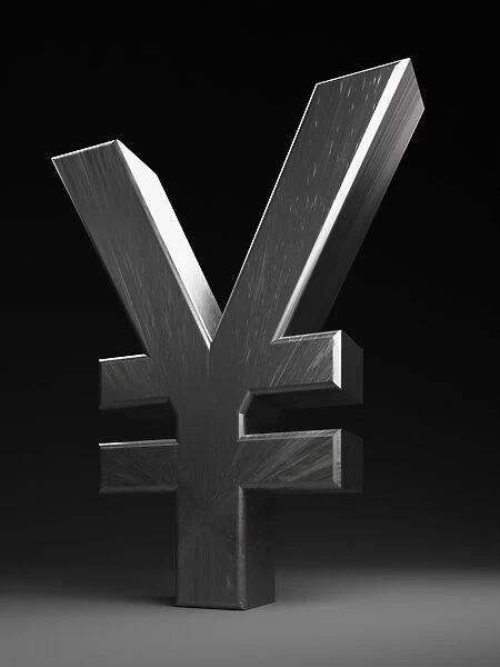 Yen symbol, 3D illustration