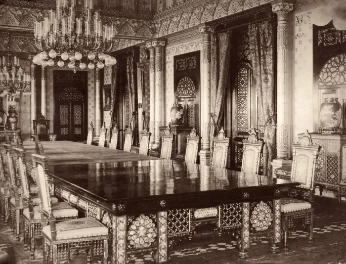 Framed Print : Yildiz Palace Dining Room Framed Print : Yildiz Palace Dining Room