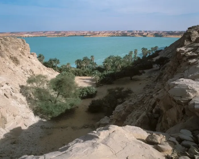 Framed Print : Yoa Lake, Ounianga Kebir, Tibesti-Ennedi, Sahara Desert, Chad