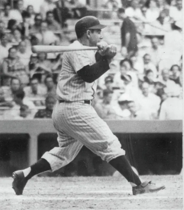 Framed Print : Yogi Berra Batting Sequence One