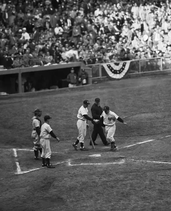 Framed Print : Yogi Berra Crossing Home Plate Framed Print : Yogi Berra Crossing Home Plate