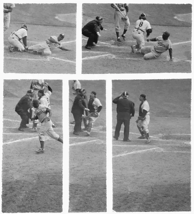 Framed Print : Yogi Berra and Jackie Robinson During 1955 World Series Framed Print : Yogi Berra and Jackie Robinson During 1955 World Series
