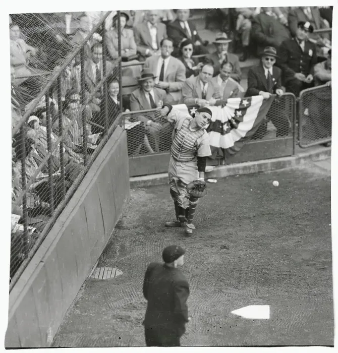 Framed Print : Yogi Berra Missing Foul Ball Framed Print : Yogi Berra Missing Foul Ball