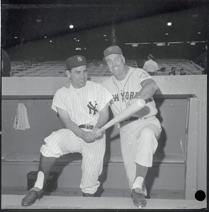 Framed Print : Yogi Berra Posing with Duke Snider Framed Print : Yogi Berra Posing with Duke Snider