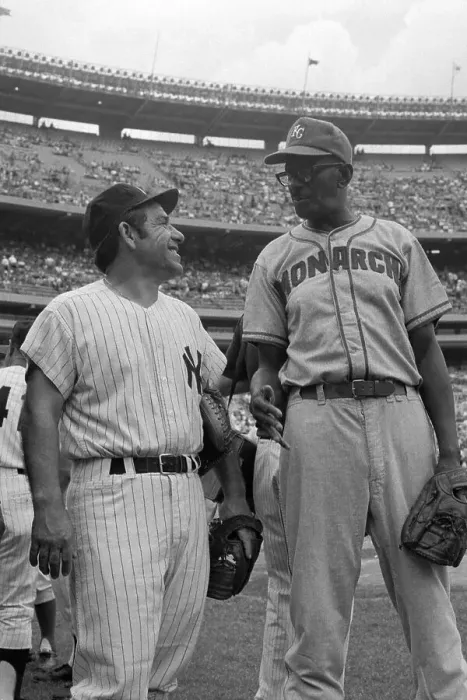 Framed Print : Yogi Berra and Satchel Paige Framed Print : Yogi Berra and Satchel Paige