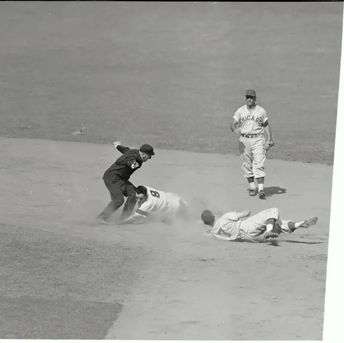 Framed Print : Yogi Berra Sliding Into Second Base Framed Print : Yogi Berra Sliding Into Second Base