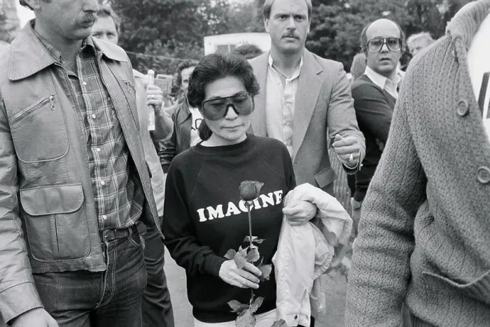 Framed Print : Yoko Ono Attending Peace Rally Framed Print : Yoko Ono Attending Peace Rally