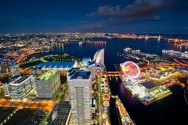 Yokohama bay at night