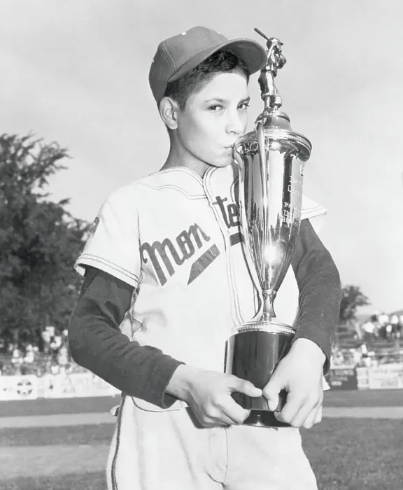 Framed Print : Young Angel Macias with His Baseball Trophy Framed Print : Young Angel Macias with His Baseball Trophy