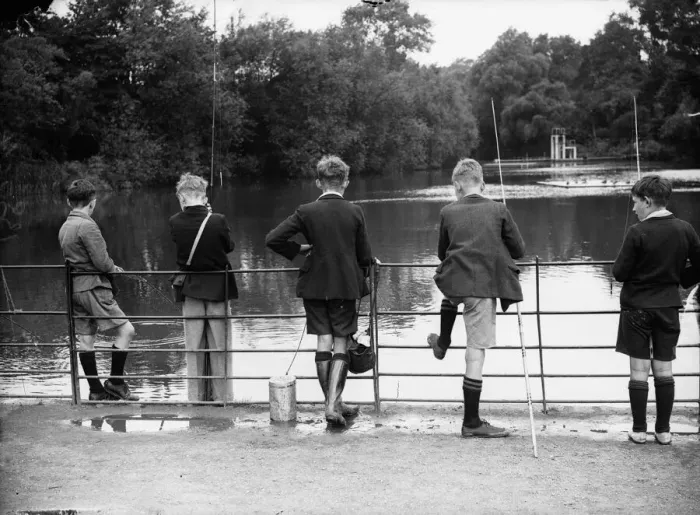 Framed Print : Young Anglers Framed Print : Young Anglers