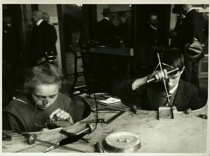 Framed Print : Young Apprentices at Jewel Center Framed Print : Young Apprentices at Jewel Center