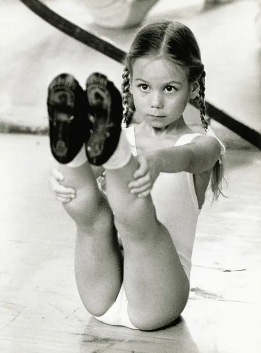 Framed Print : Young Ballerina Balancing Framed Print : Young Ballerina Balancing