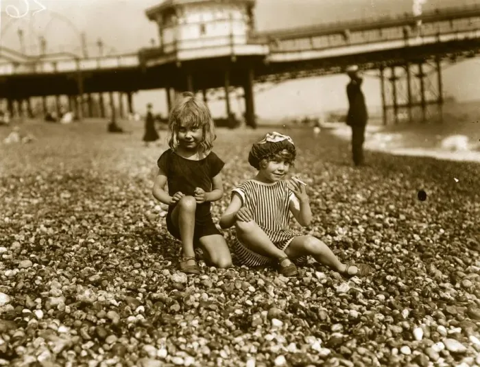 Framed Print : Young Beach Belles Framed Print : Young Beach Belles