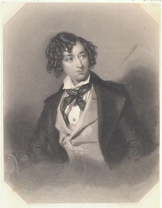 Framed Print : Young Benjamin Disraeli