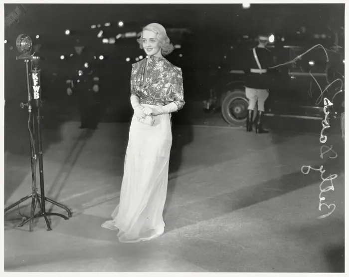 Framed Print : Young Bette Davis Wearing Formal Attire Framed Print : Young Bette Davis Wearing Formal Attire