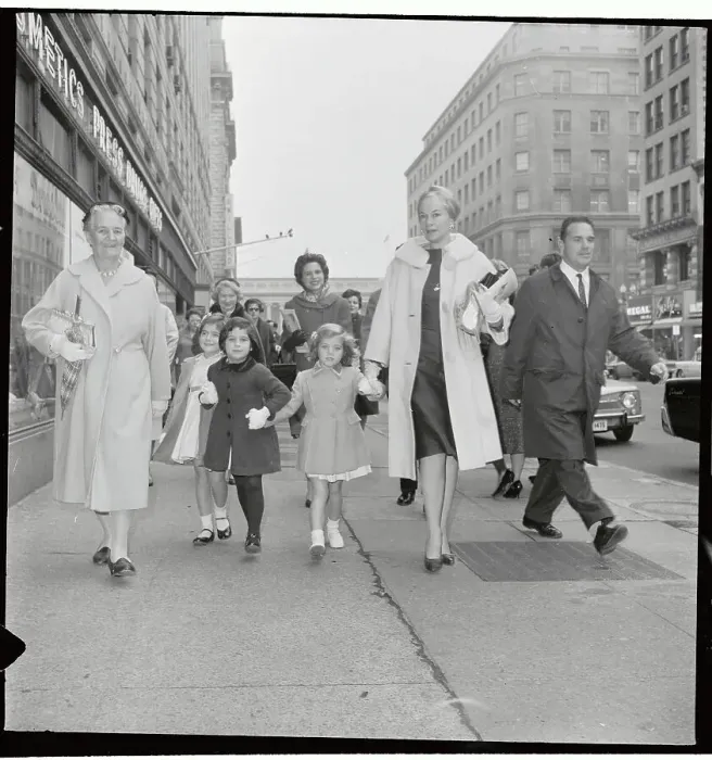 Framed Print : Young Caroline Kennedy Being Escorted to Theater Framed Print : Young Caroline Kennedy Being Escorted to Theater