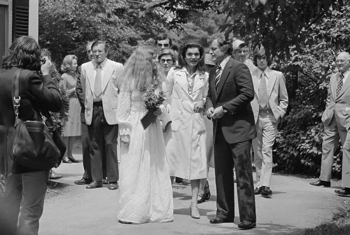 Framed Print : Young Caroline Kennedy Standing with Family After Graduation from Concord Academy Framed Print : Young Caroline Kennedy Standing with Family After Graduation from Concord Academy
