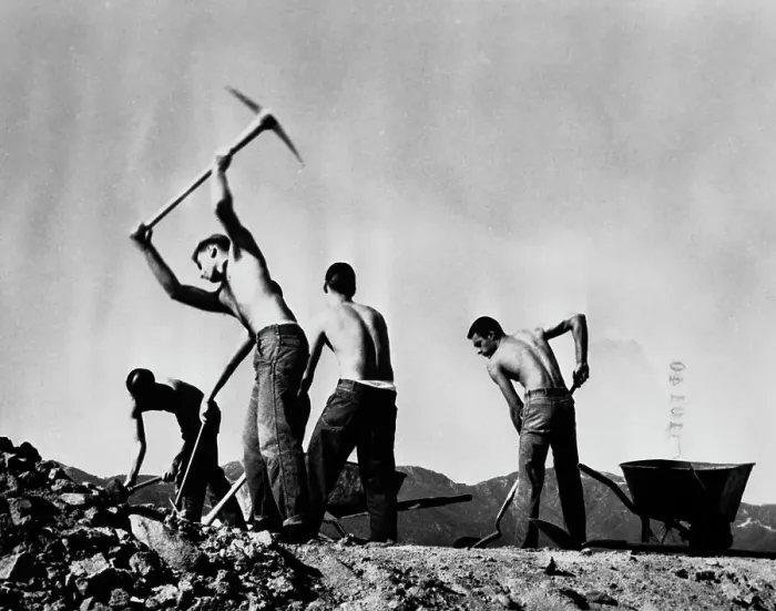 Framed Print : Young Convicts Breaking Up Rocks Framed Print : Young Convicts Breaking Up Rocks