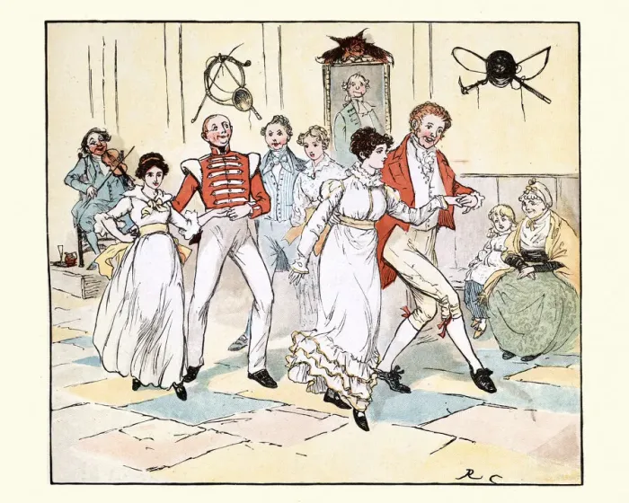 Framed Print : Young couples dancing together, Victorian 19th Century dance Framed Print : Young couples dancing together, Victorian 19th Century dance