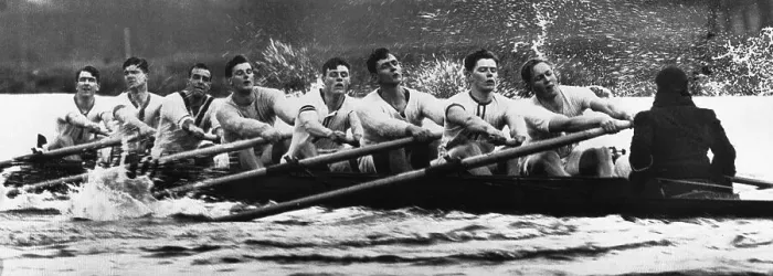 Framed Print : Young Crew Men Rowing Framed Print : Young Crew Men Rowing